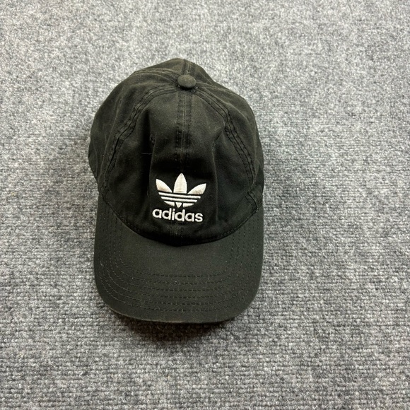adidas Other - ADIDAS Original Strapback Black Baseball Cap Hat One Size Fits Most